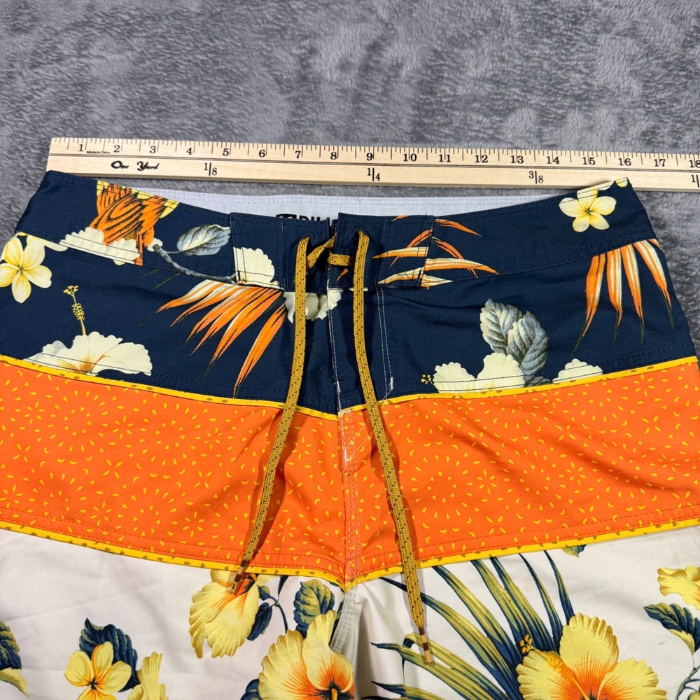 Billabong Platinum X Tribong Mens Board Shorts Tropical Floral Parrot Navy 34 - Picture 3 of 7